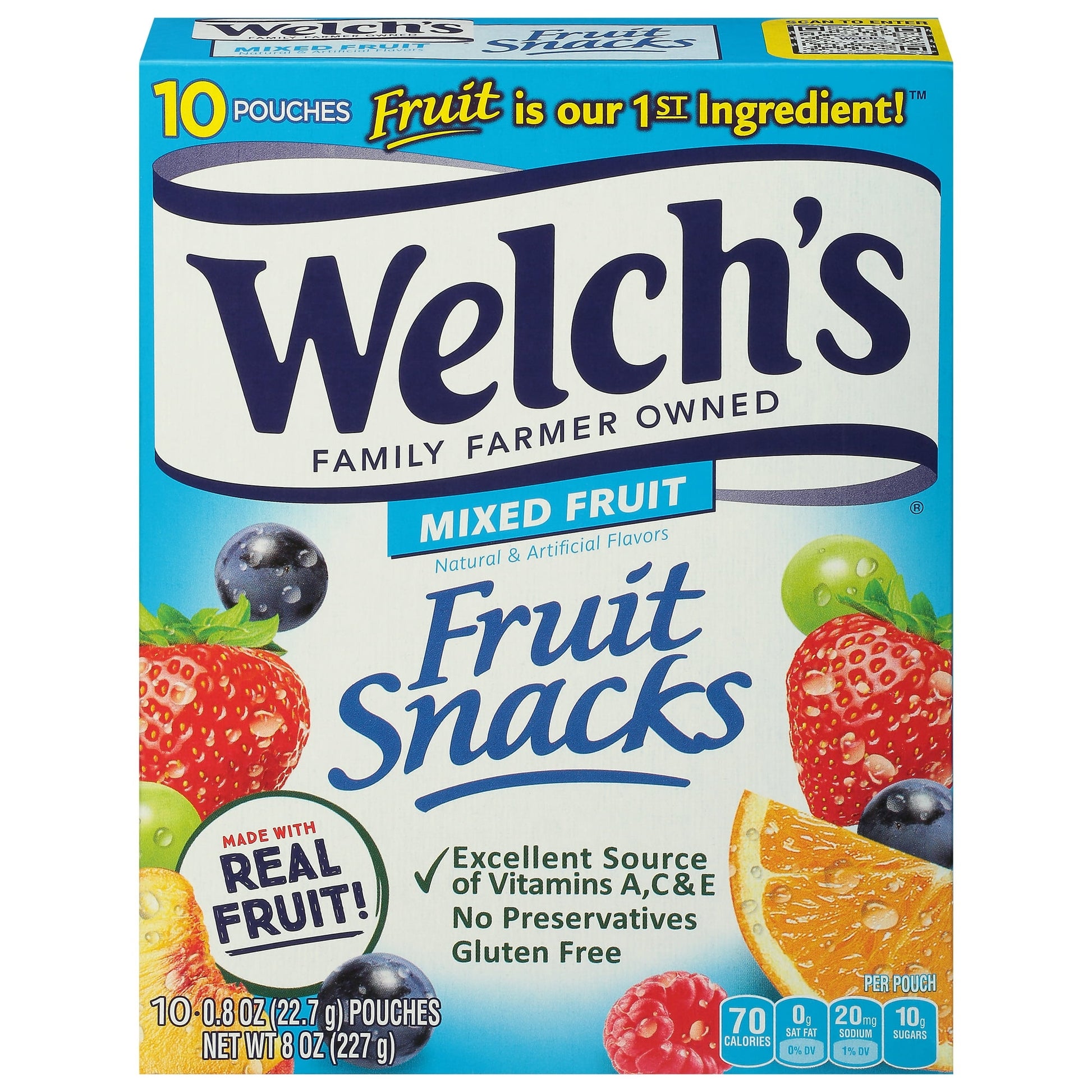 Welch's Mixed Fruit Fruit Snacks 10ct