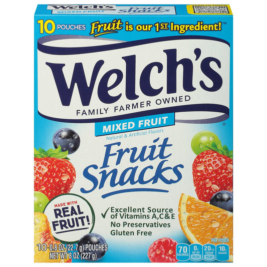 Welch's Mixed Fruit Fruit Snacks 10ct