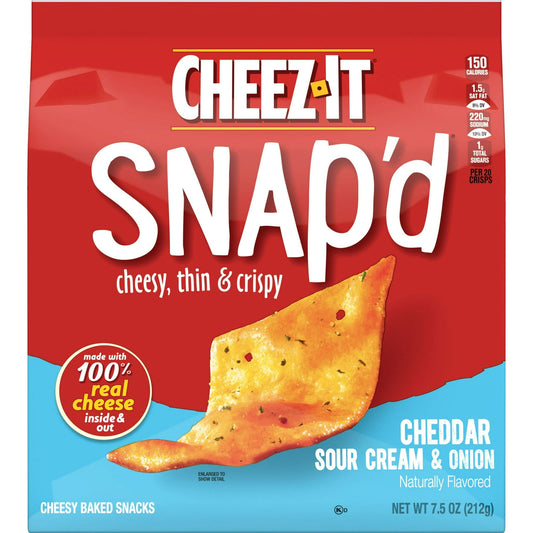 Cheez-It Snap'd Cheddar Sour Cream & Onion Cheese Cracker Chips