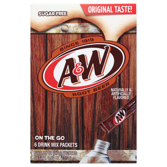  A&W Rootbeer Sugar Free Powder Mix, 6ct. 