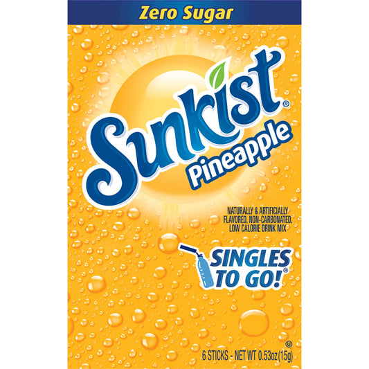 Sunkist Pineapple Singles To Go, 6ct.
